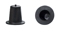 1/4 PLASTIC CAP, BLACK | B-14035 | (PJJ)